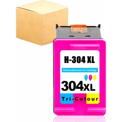 304 XL Cartouches d'encre reconditionnées pour HP 304 304 XL Cartouche HP 304 Cartouche HP 304 Noir et Couleur Pack pour HP Envy 5010 5020 (1 Couleur)