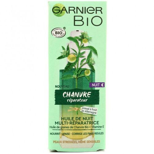 Garnier - Huile De Nuit Multi-Réparatrice Bio - Chanvre Réparateur 