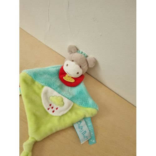 Doudou Vache Bleu Vert Nuage Baby Nat'