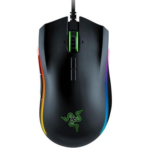 Razer Mamba Elite - Souris - ergonomique - pour droitiers - optique - 9 boutons - filaire - USB