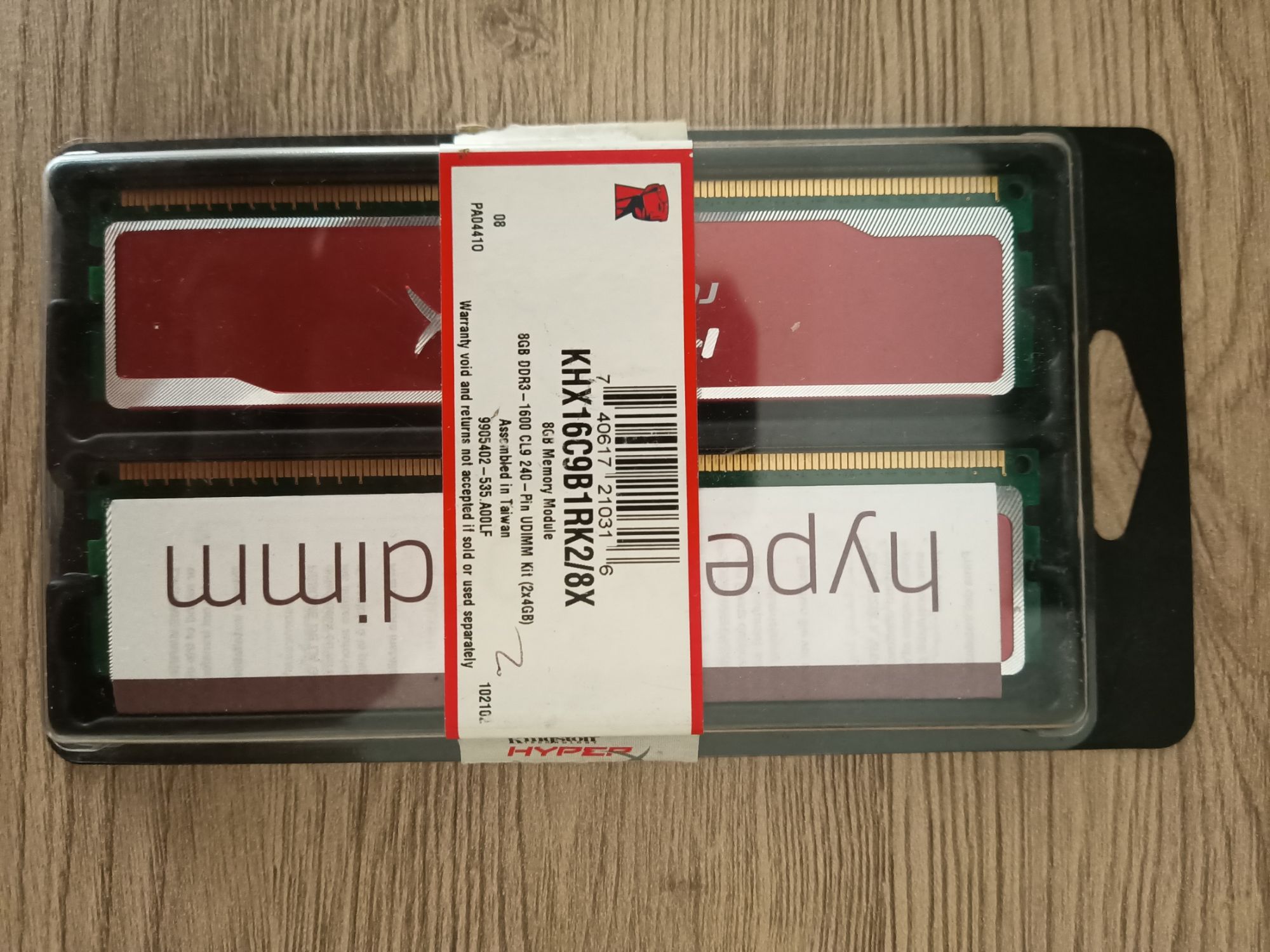 RAM DDR3 KINGSTONE PC1600 8GB