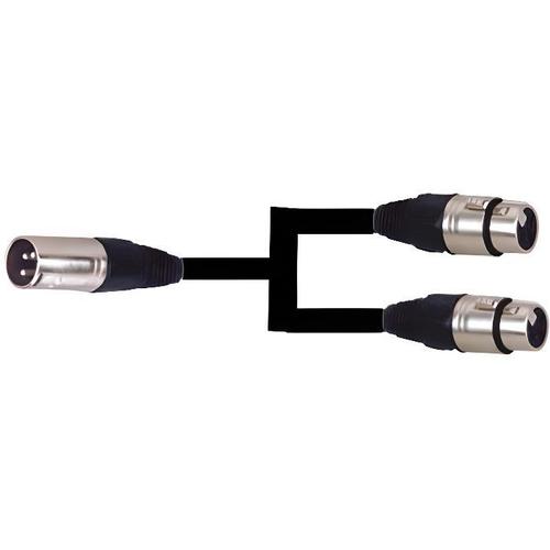 Power Acoustics Cab 2137 - Câble 0,5m - Xlr 3 Pin Mâle - Xlr 3 Pin Femelle