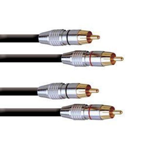 Power Acoustics Cab 2121 - Câble 6m - Rca Mâle - Rca Mâle