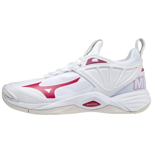 Chaussures Mizuno Wave Momentum 2 Blanc Rouge