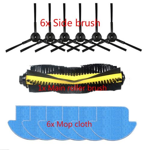 Kit de remplacement pour brosse latérale, 6 pièces de rechange pour aspirateur Robot ilife v7s ilife v7s pro