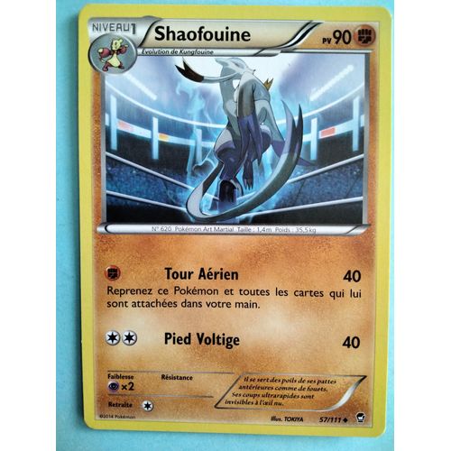 Carte Pokémon N° 620 Shaofouine