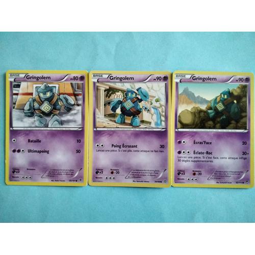 Lot Cartes Pokémon N° 622 Gringolem