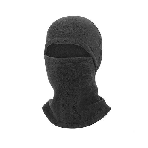 Masque Thermique De Cyclisme D'hiver, Couvre-Cou Multifonctionnel Coupe-Vent Le Noir