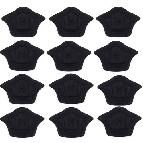 Protection Du Talon / Inserts De Chaussures 6 Paires 6 Mm Le Noir