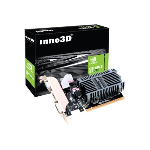 Inno3D GeForce GT 710 LP - Carte graphique - GF GT 710 - 2 Go DDR3 - PCIe 2.0 - DVI, D-Sub, HDMI