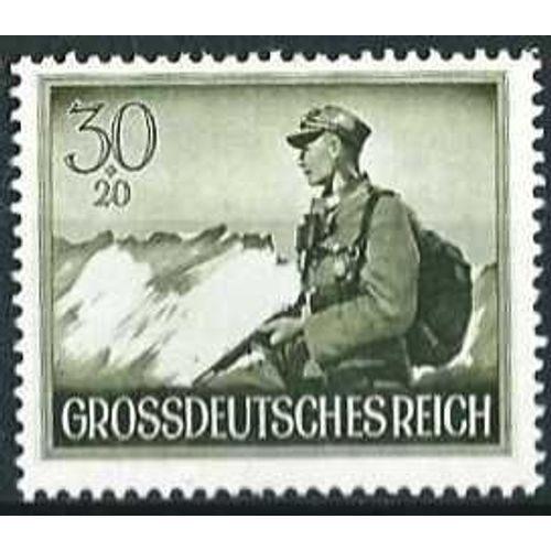Allemagne, 3ème Reich 1944, Très Beau Timbre Neuf** Luxe Yvert 803, Journée Des Héros, 2ème Série, Chasseur De Montagne.
