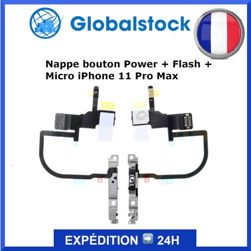 Nappe Bouton Power + Flash + Micro Pour Iphone 11 Pro Max