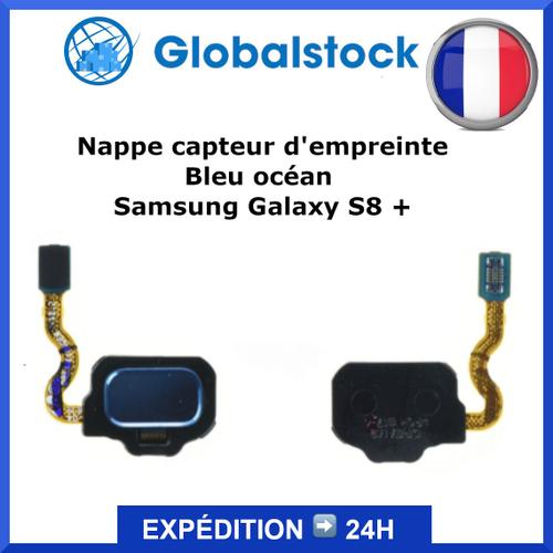 Nappe Capteur D'empreinte Bleu Océan Pour Samsung Galaxy S8 / S8+