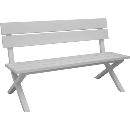 Banc Jardin Avec Dossier En Aluminium Crossway