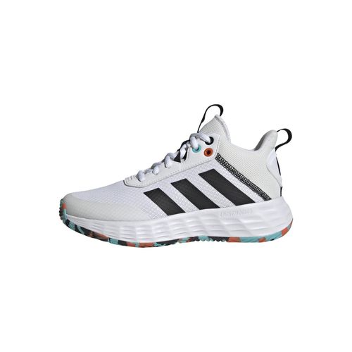 Chaussures Enfant Adidas Ownthegame 2.0 Blanc / Noir / Orange