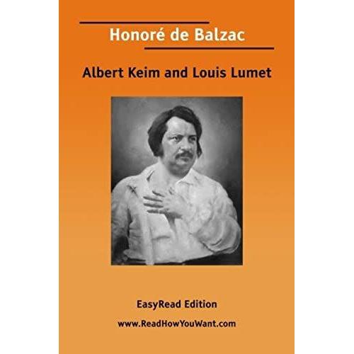 Honor De Balzac [Easyread Edition]