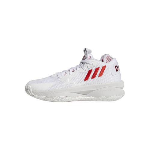 Chaussures Enfant Adidas Dame 8 Blanc / Rouge Puissant / Noir