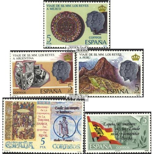 Espagne 2385-2387,2398,2399 (Complète Edition) Neuf Avec Gomme Originale 1978 Mexique, Ripoll, Constitution