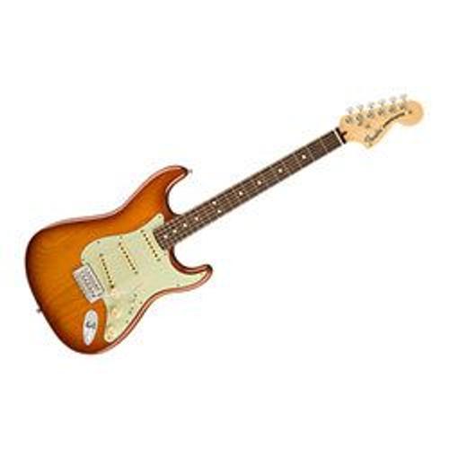 Fender American Performer Stratocaster - Touche Palissandre - Honey Burst + Housse Deluxe - Guitare Électrique