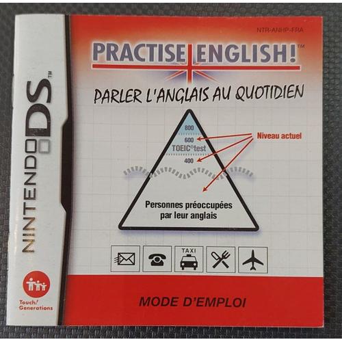 Practise English Parler L'anglais Au Quotidien - Notice Officielle Nintendo Ds - Nintendo