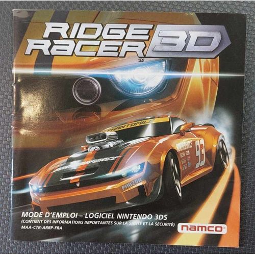 Ridge Racer 3d - Notice Officielle Nintendo 3ds - Nintendo