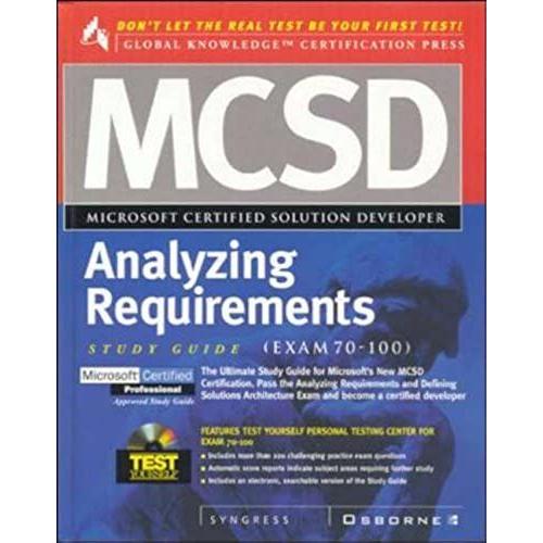 Mcsd Analyzing Requirements Study Guide: (Exam 70-100) (Mcsd Study Guides)