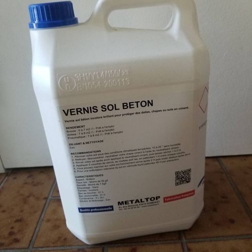 Vernis sol béton