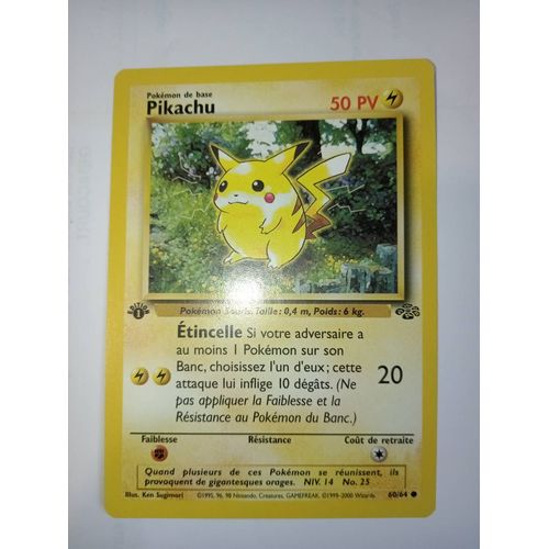 Carte Pokemon Édition 1er Pikachu