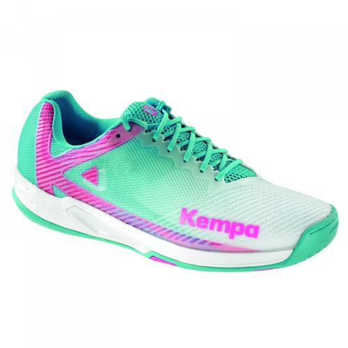 Chaussure Wing 2.0 Kempa Turquoise Blanc Rose