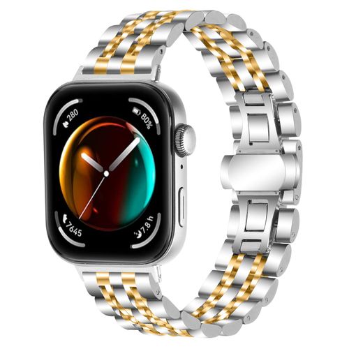 Bracelet De Montre Connectée Huawei Watchfit 3 Avec Bracelet En Acier À Sept Perles