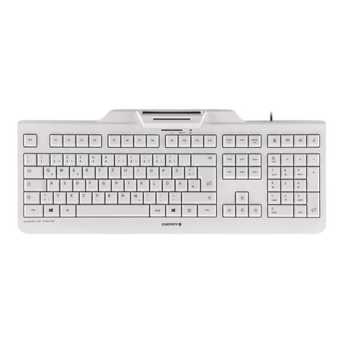 CHERRY KC 1000 SC - Clavier - USB - R.-U. - gris pâle