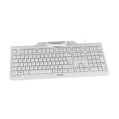 CHERRY KC 1000 SC - Clavier - USB - Suisse - gris pâle