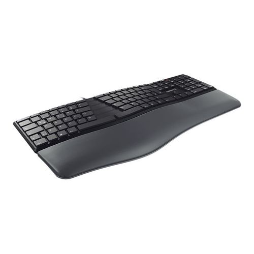 CHERRY KC 4500 ERGO - Clavier - USB - QWERTZ - Allemand - noir