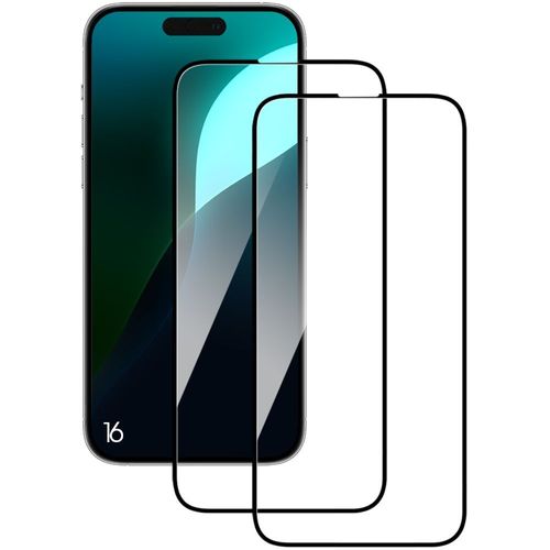 Pack-2 Verre Trempé Intégral Pour Iphone 16 - Protection D'écran Antichoc - E.F.Connection