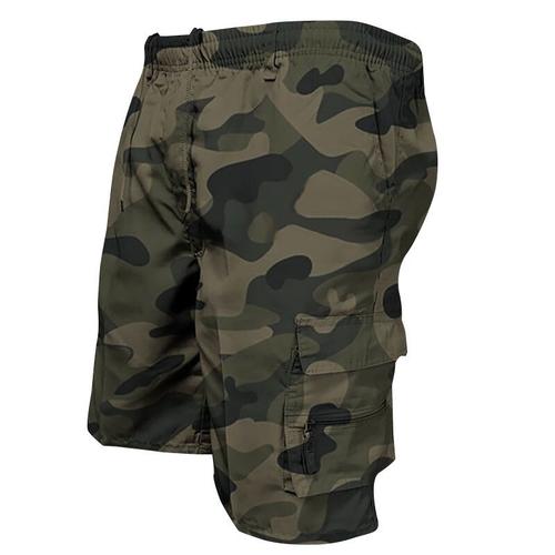 Shorts de plage pour homme avec poches bermuda cargo coton