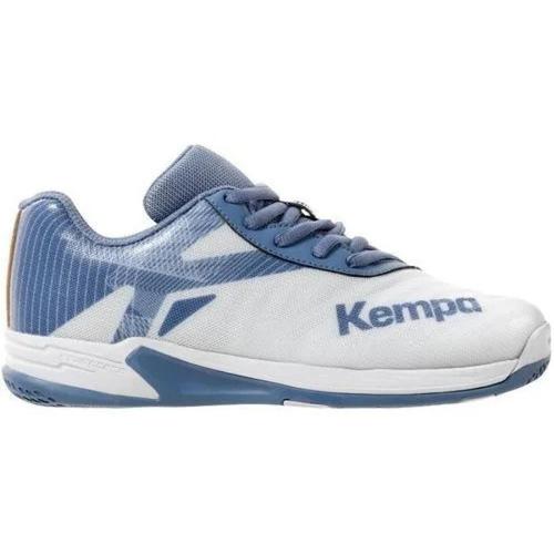 Chaussures Enfant Kempa Wing 2.0 Blanc Bleu Métallisé
