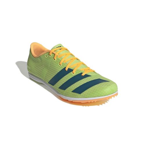 Chaussures D'athlétisme Adidas Distancestar Jaune Citron / Bleu Turquoise / Orange Clair