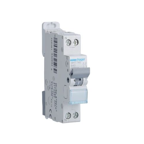 Hager MHT740 Disjoncteur 1P+N 40A 1mod. courbe B