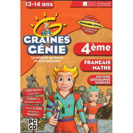 Logiciel Graines De Génie Anglais 4ème Pour PC - Version Française Neuve Sous Blister
