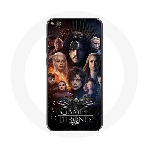 Coque Pour Huawei P8 Lite 2017 Game Of Thrones Saison 8 Le Trône De Fer L'affiche De L'équipage Logo Aigle Gris
