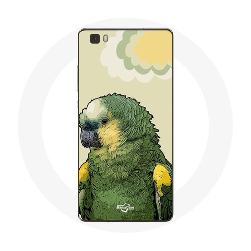 Coque Pour Huawei P8 Lite Amazone Perroquets Vert