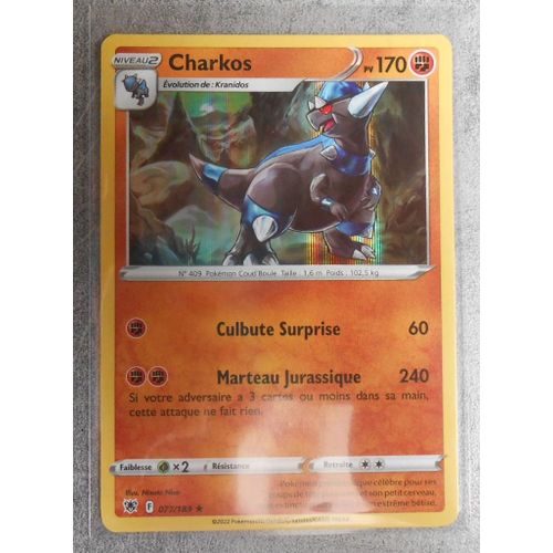 Carte Pokemon Charkos Holo 077/189 - Eb10 - Astres Radieux - Vf