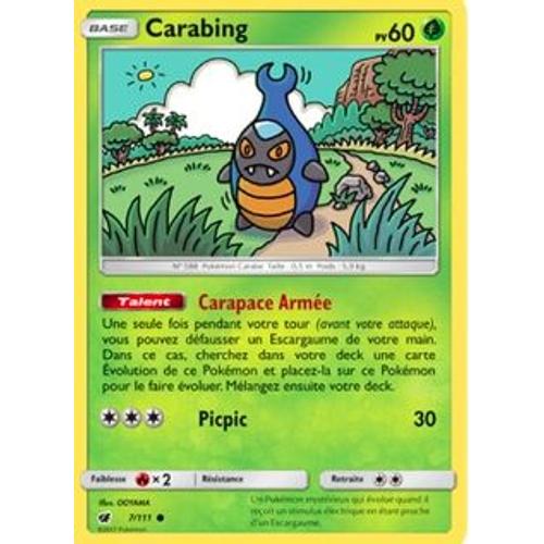 Carte Pokémon Carabing Pv60