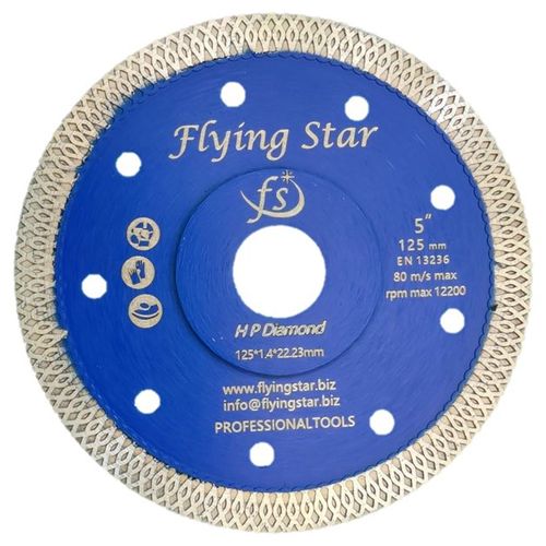 Disque diamant 125 mm pour carrelage, carreaux de faience etc. coupe à sec - Marque Flying Star