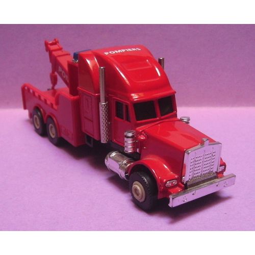 Camion Type Kenworth Dépanneuse Rouge " Pompiers "- Made In China-Générique