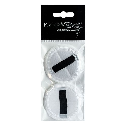 Perfect Make Up - Houppette Mousse Ø 55 X 6 Mm (2 Pcs) Blanc