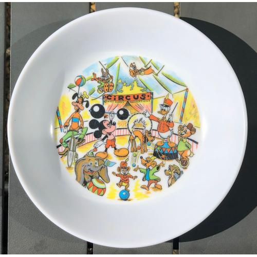 Assiette Mickey Circus, Cirque, Walt Disney, Dessin Animé, Animation, Figurine