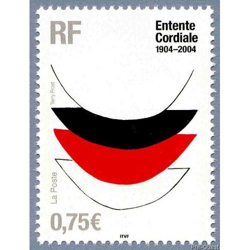 Entente Cordiale 1904-2004 «Lace 1 (Trial Proof)» De Terry Frost (1915-2003) - Yvert & Tellier N° 3658