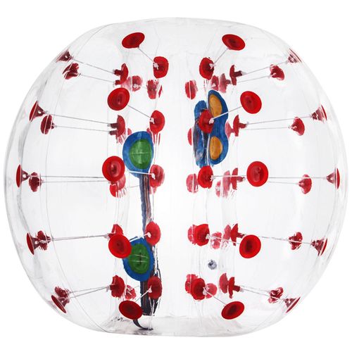 Bulle Pare-Choc En Pvc À Point Rouge 1.2m Bubble Football Bulle Géante Gonflable