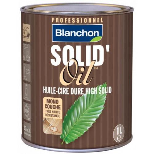 Huile cire - monocouche - trafic intense - 1L - black - SOLID'OIL BLANCHON